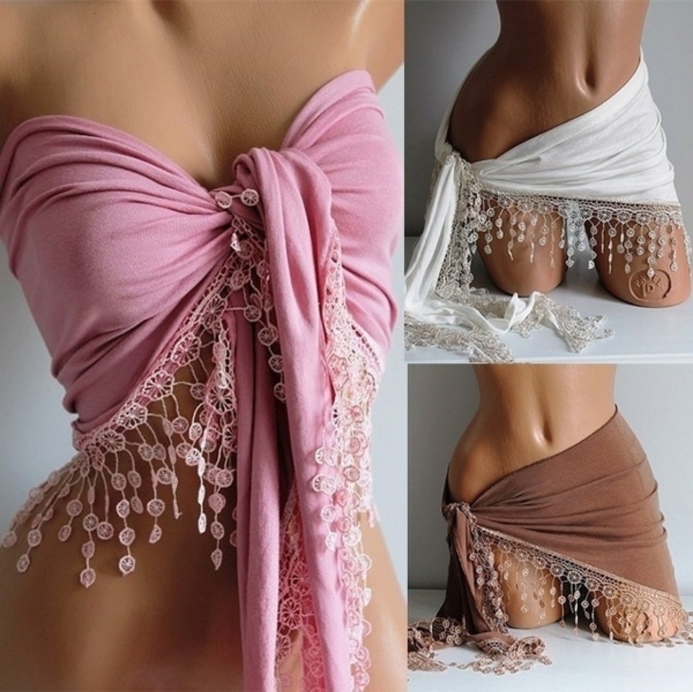 Brown bikini beach cover up